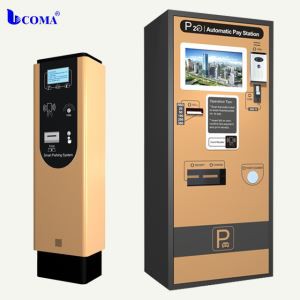 Sistema de estacionamento com pagamento automático para distribuidor de bilhetes com código de barras