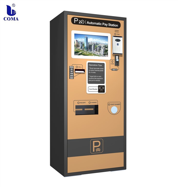 Máquina Treminal de Auto-atendimento com Tela de Toque para Estacionamento de Estacionamento